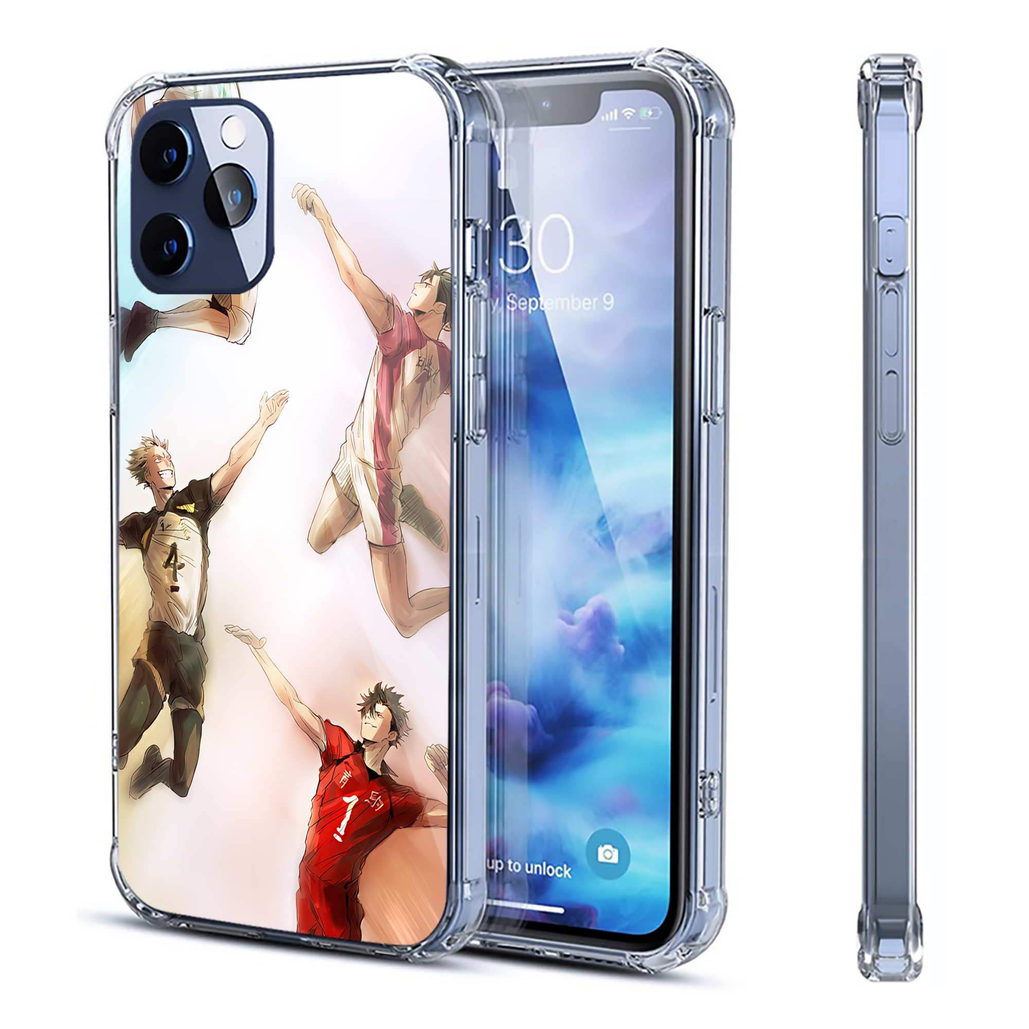 （画像用） ハイキュー!! Haikyu!! 【iPhone 12シリーズ対応】透明スマホケース（クリアソフトケース）